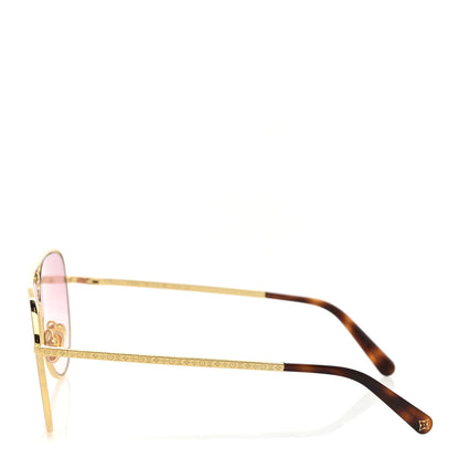 Louis Vuitton Metal LV Star Pilot Sunglasses Z1868U Pink 3 of 7