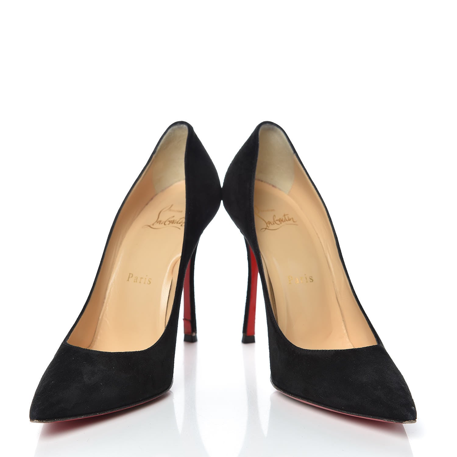 Christian Louboutin Veau Velours Decoltish 100 Pumps 36.5 Black 5 of 15