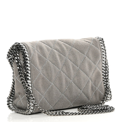 Stella McCartney Shaggy Deer Quilted Mini Falabella Grey 3 of 10