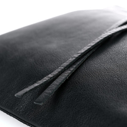 Balenciaga BALENCIAG Veau Papier Classic Silver Hardware Clutch Black 12 of 19