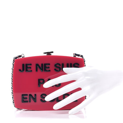 Chanel Plexiglass Evening In The Street 5x5=CC Small Clutch Fuchsia 2 of 7