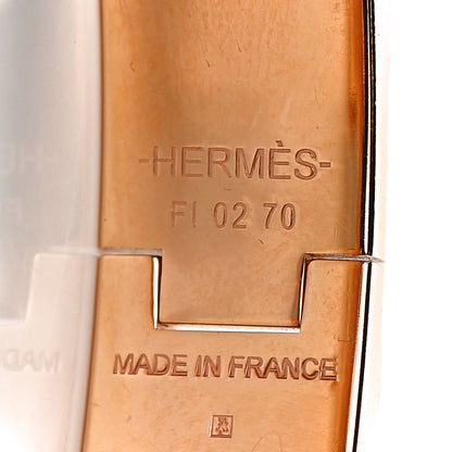 Hermes Enamel Narrow Clic Clac H Bracelet PM White 3 of 4