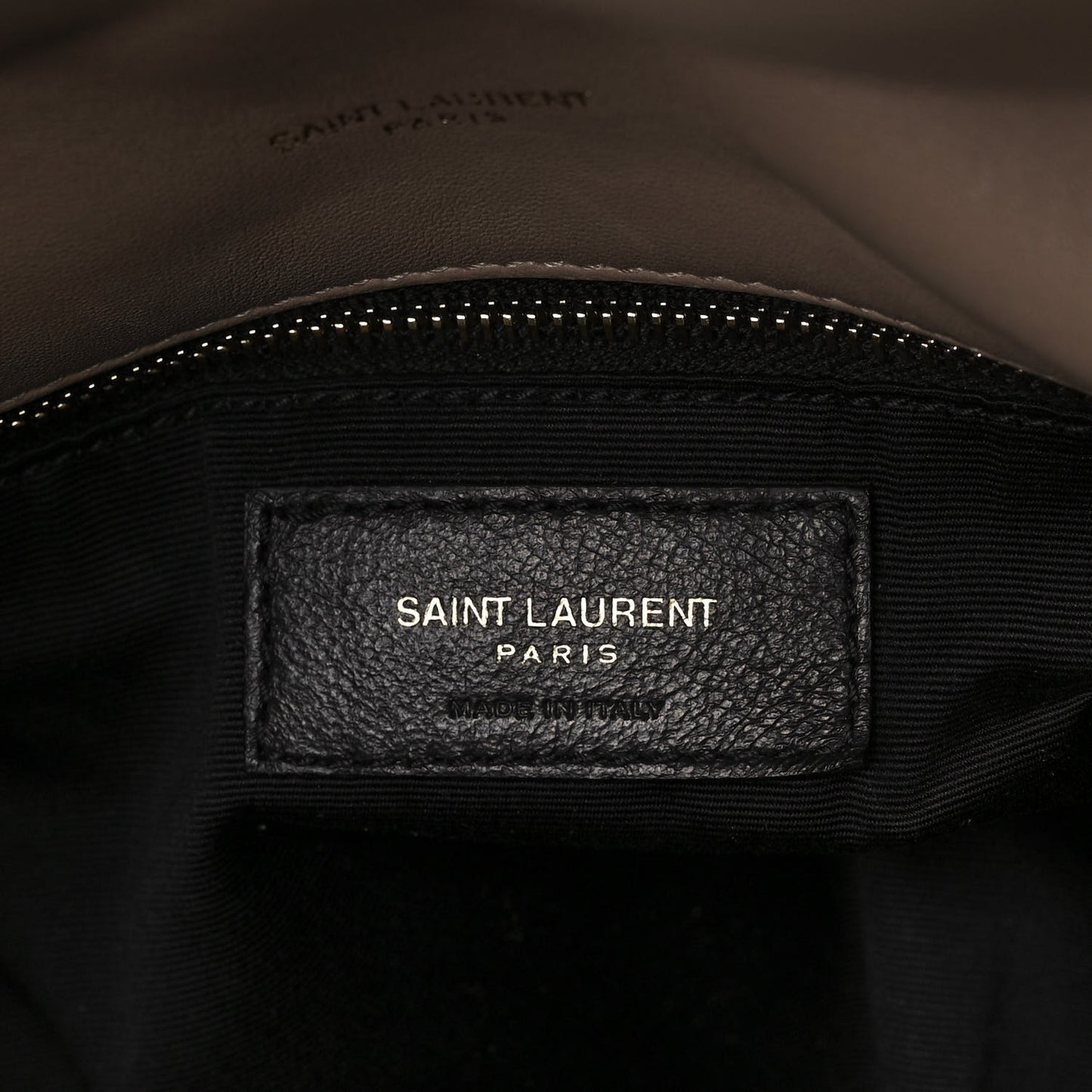 Lambskin Quilted Medium Loulou Puffer Monogram Chain Satchel Dark Beige