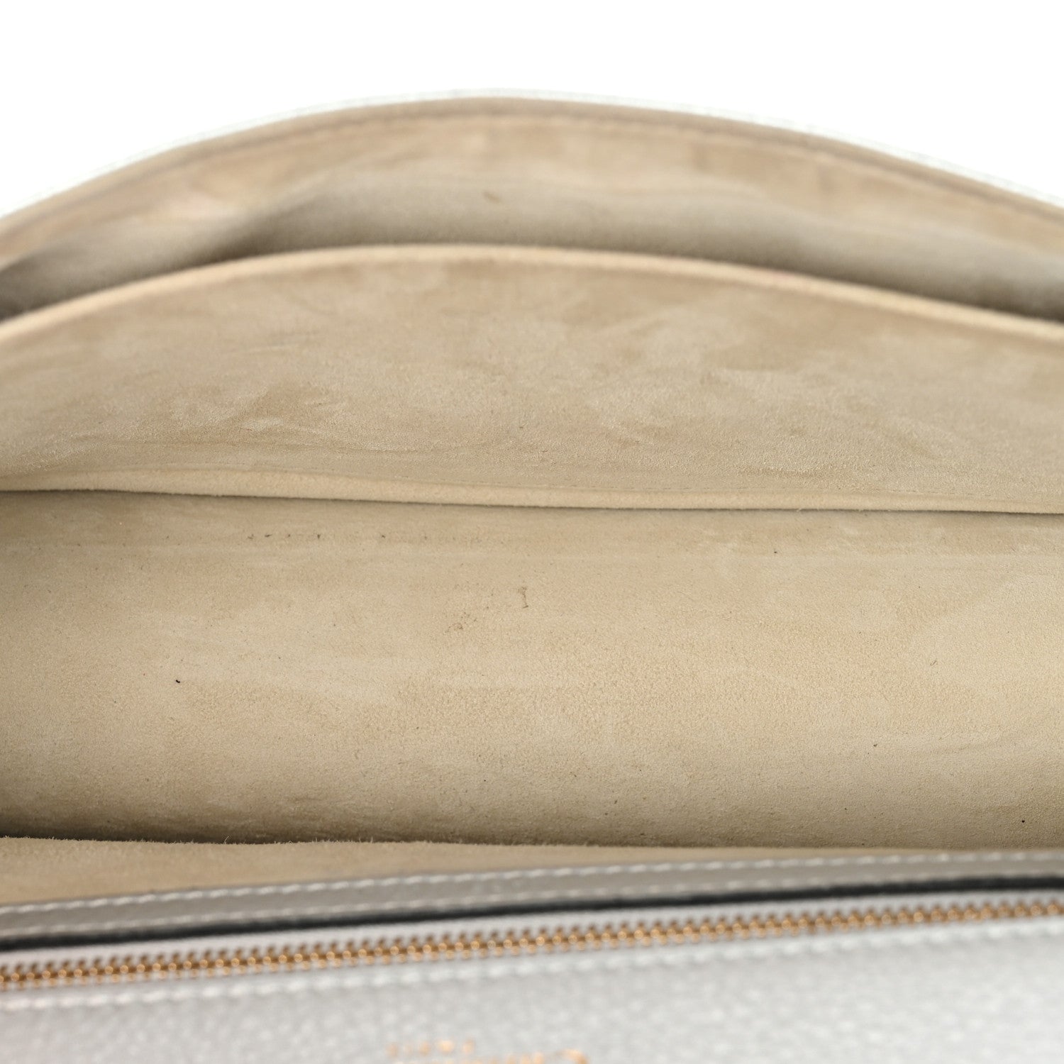 Christian Dior Metallic Grained Calfskin Medium Diorama Flap Bag Silver 5 of 11