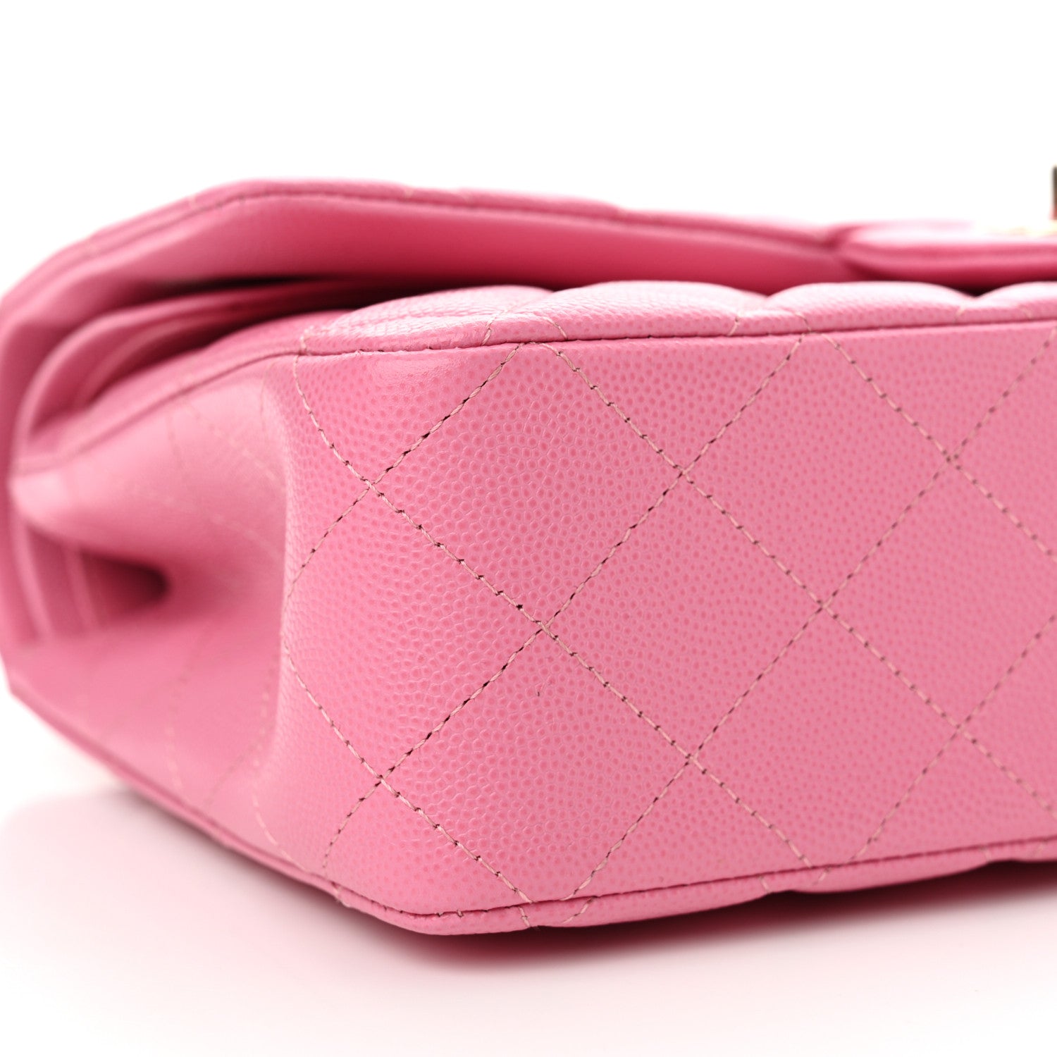 Chanel Caviar Quilted Medium Double Flap Pink 9 of 11