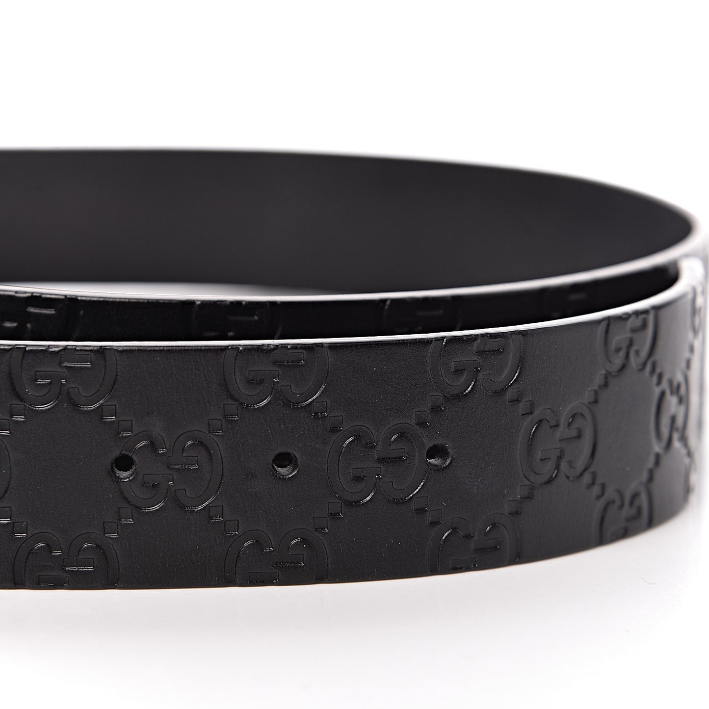 Guccissima Square G Belt 100 40 Black