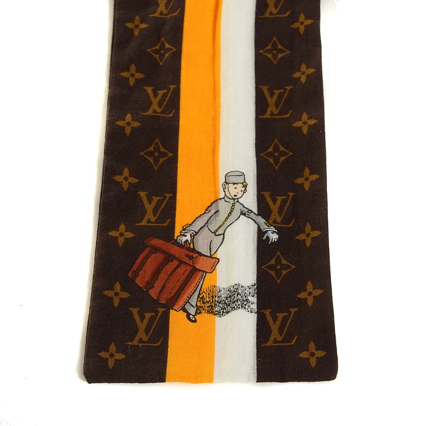 Cotton Monogram Groom Bandeau Scarf