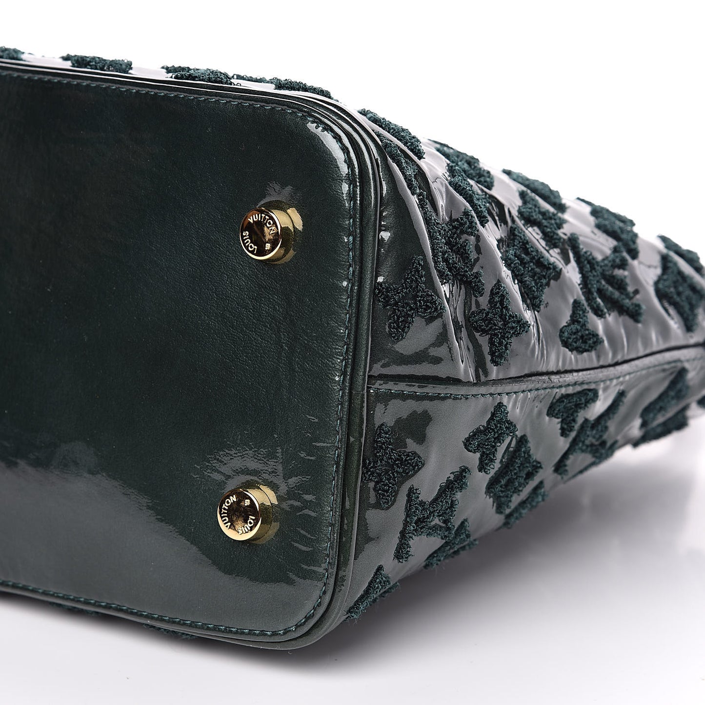 Patent Lambskin Fascination Lockit Vert Fonce