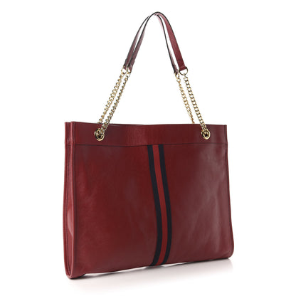 Gucci Calfskin Large Rajah Chain Tote Romantic Cherry 3 of 10