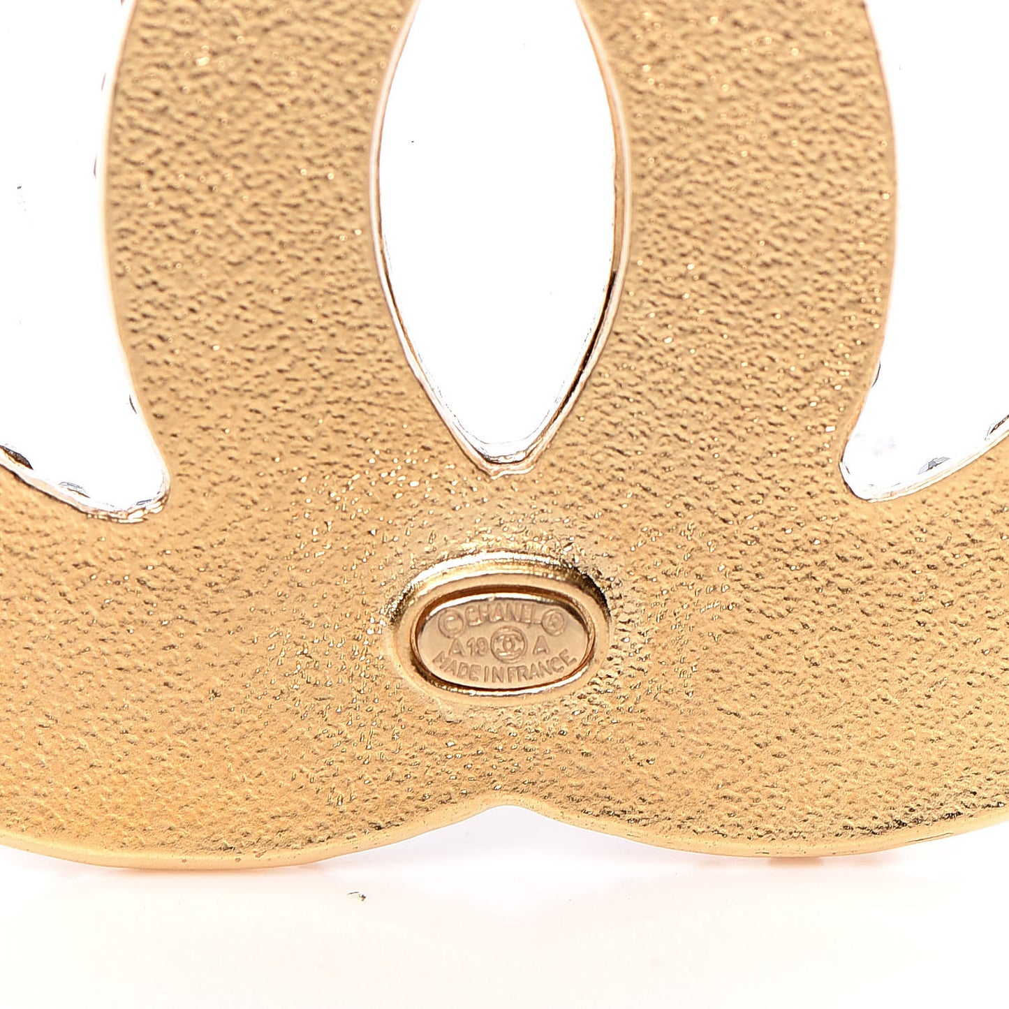 Crystal CC Brooch Gold Multicolor