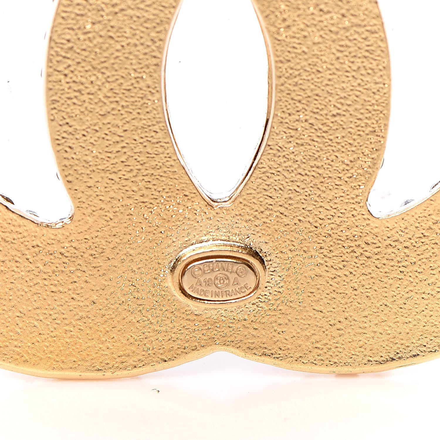 Chanel Crystal CC Brooch Gold Multicolor 4 of 5