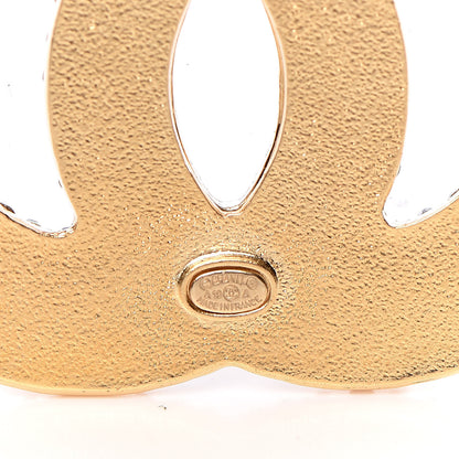 Chanel Crystal CC Brooch Gold Multicolor 4 of 5