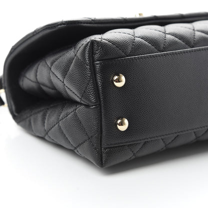 Chanel Caviar Quilted Mini Coco Handle Flap Black 9 of 11