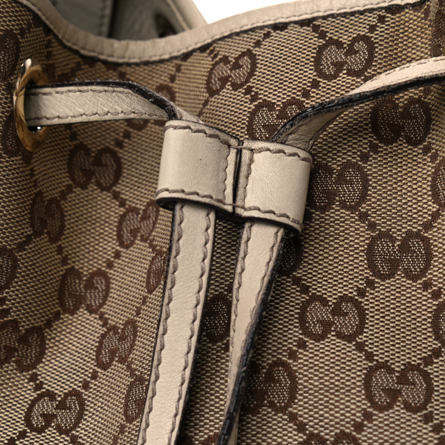Gucci Monogram Peggy Braided Tote Off White 19 of 22