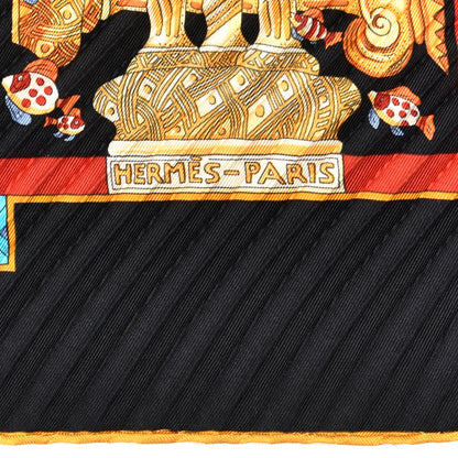 Hermes Silk Plisse Rencontre Oceane Scarf 90 3 of 7