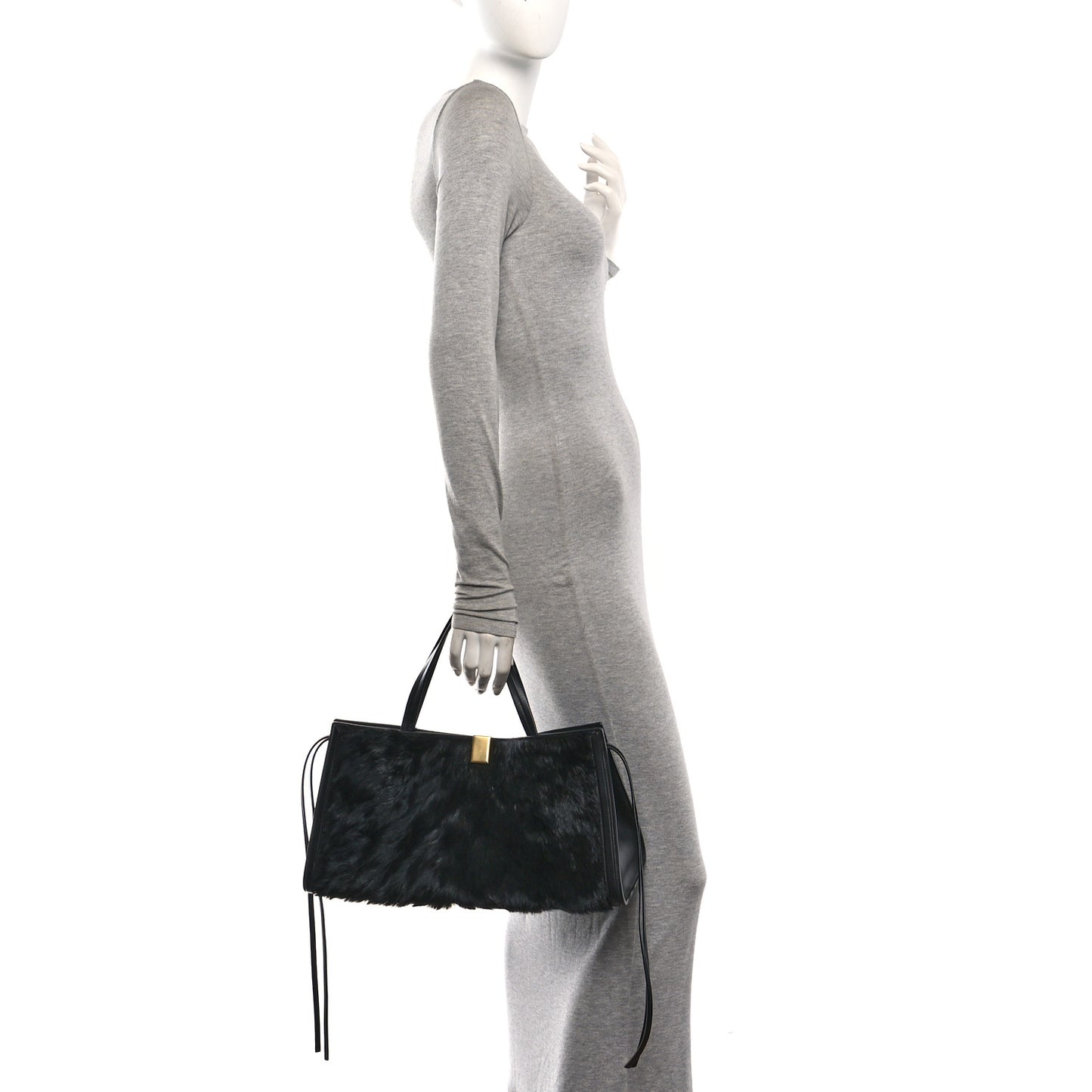 Calf Hair Small Kit Cabas  Black