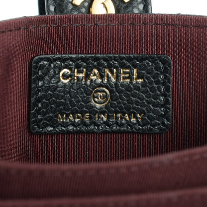 Chanel Caviar Quilted Gusseted Card Holder Black 6 of 7