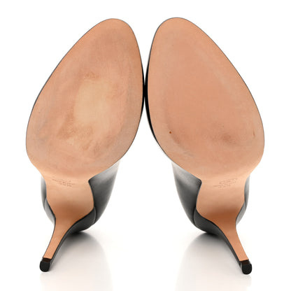 Chanel Lambskin CC Pumps 39.5 Black 6 of 9