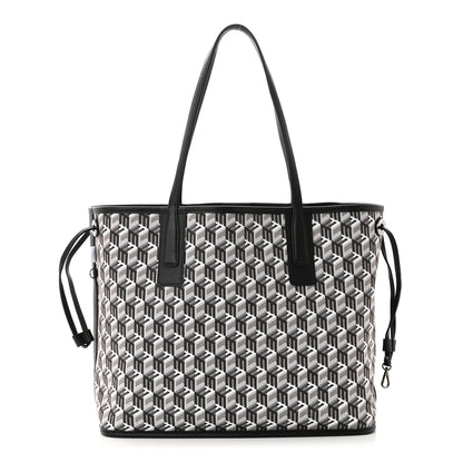 MCM Visetos Medium Liz Reversible Shopper Tote Black 4 of 19