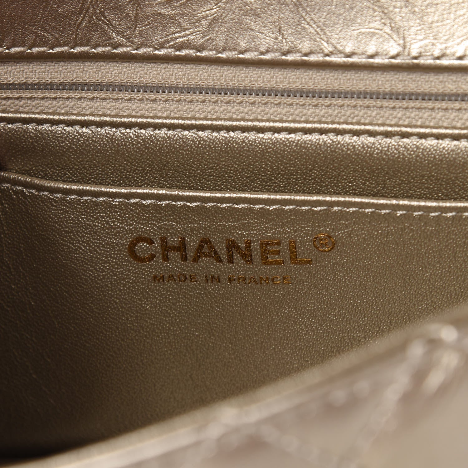 Chanel Metallic Aged Calfskin Quilted 2.55 Reissue Mini Flap Light Gold 8 of 10
