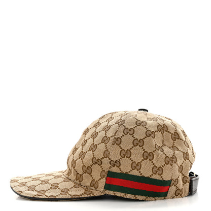 Gucci Monogram Web Baseball Hat S Beige Cocoa 4 of 9