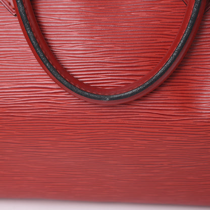 Louis Vuitton Epi Speedy 30 Castillan Red 16 of 19