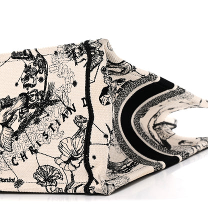 Christian Dior Canvas Zodiac Toile De Jouy Embroidered Medium Book Tote Latte 10 of 10