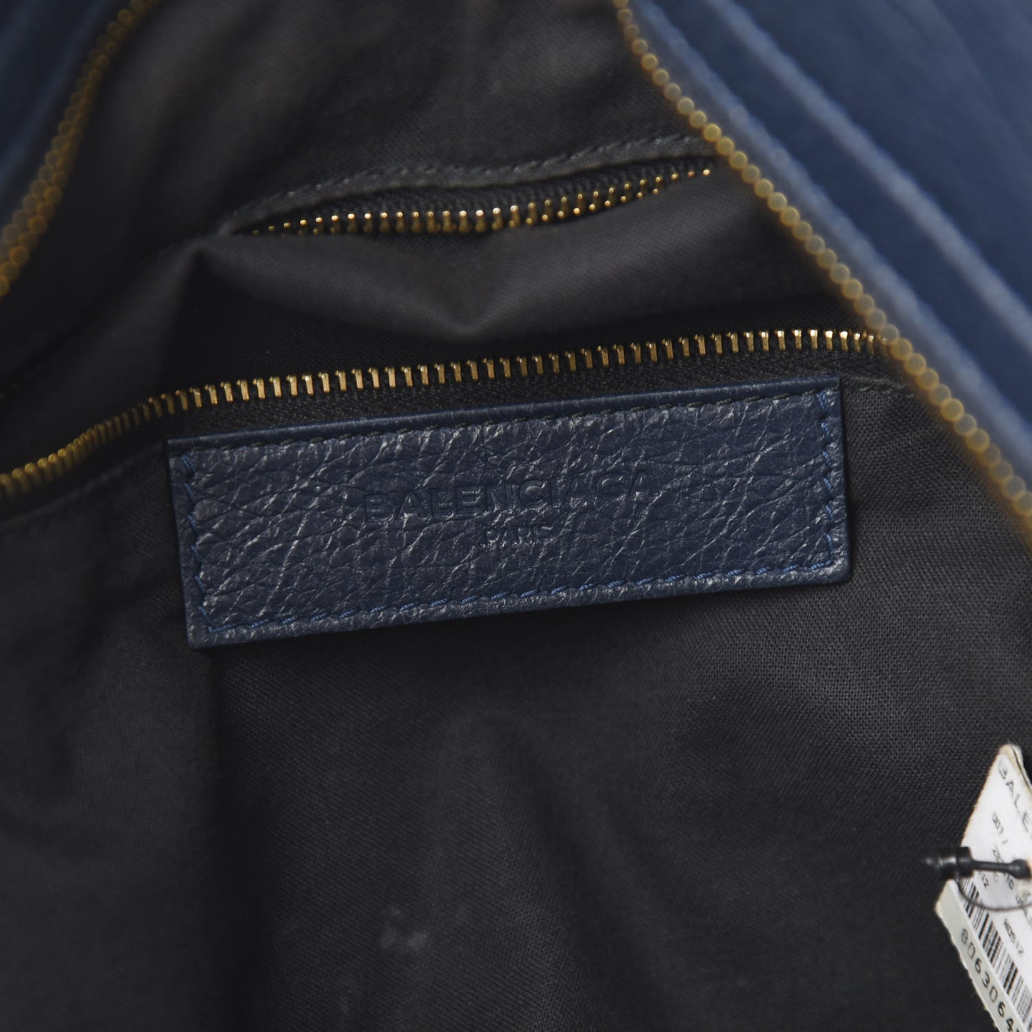 Agneau Giant 12 Gold Hardware Velo Bleu Obscur