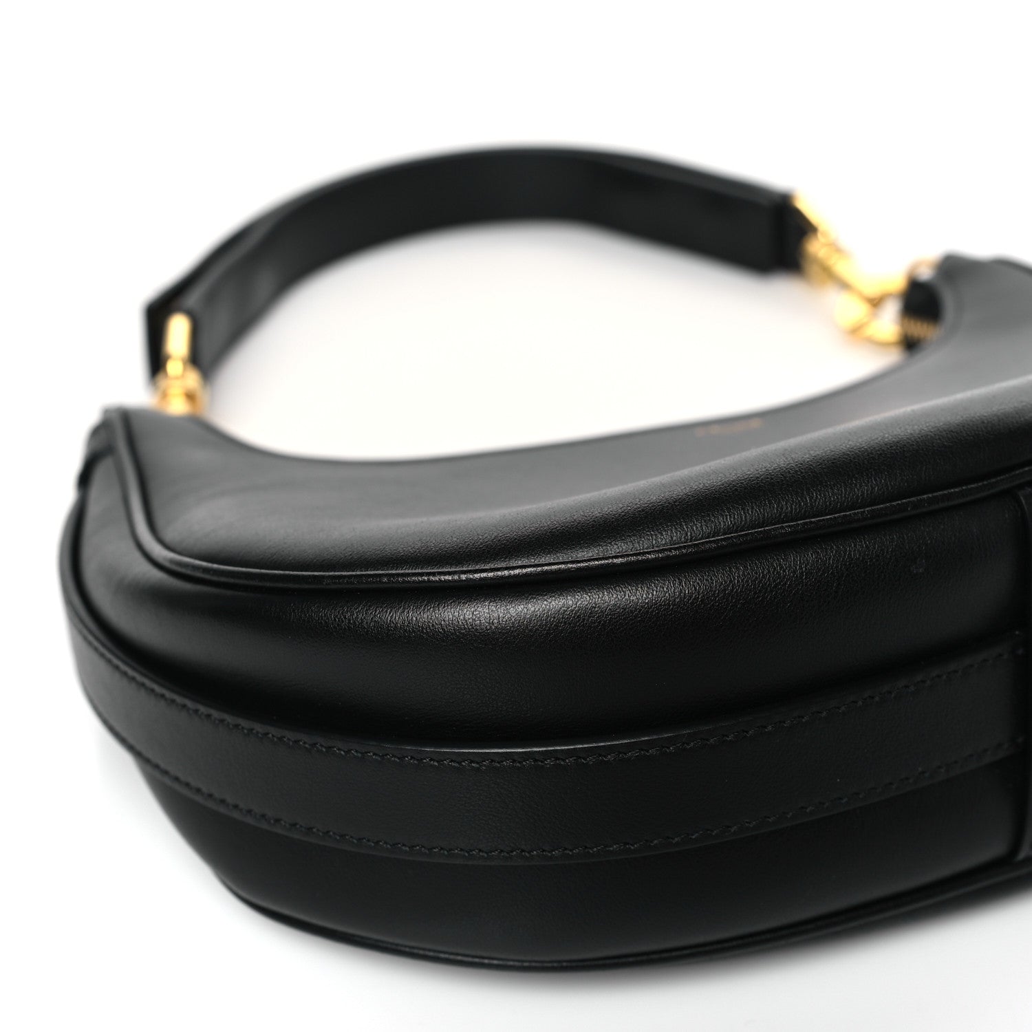 Celine Smooth Calfskin Medium Strap Ava Shoulder Bag Black 7 of 8