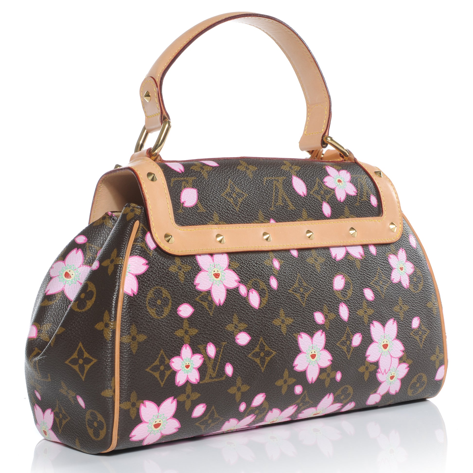 Louis Vuitton Monogram Cherry Blossom Sac Retro Bag Brown 3 of 9