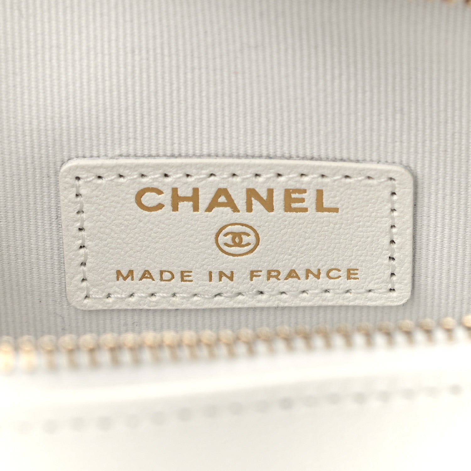 Chanel Lambskin Quilted CC In Love Heart Clutch With Chain White 6 of 11