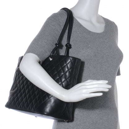 Chanel Calfskin Quilted Large Cambon Tote Black 2 of 8