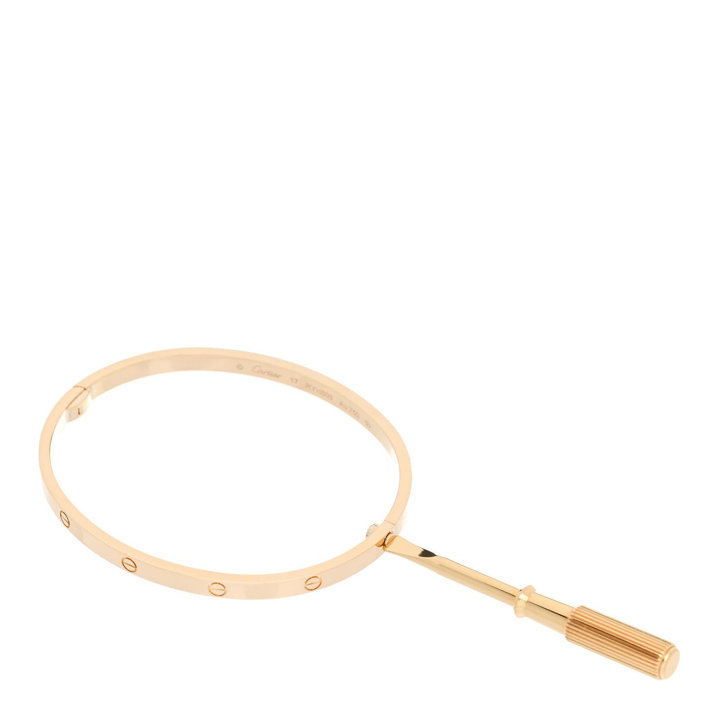 18K Yellow Gold Small LOVE Bracelet 17