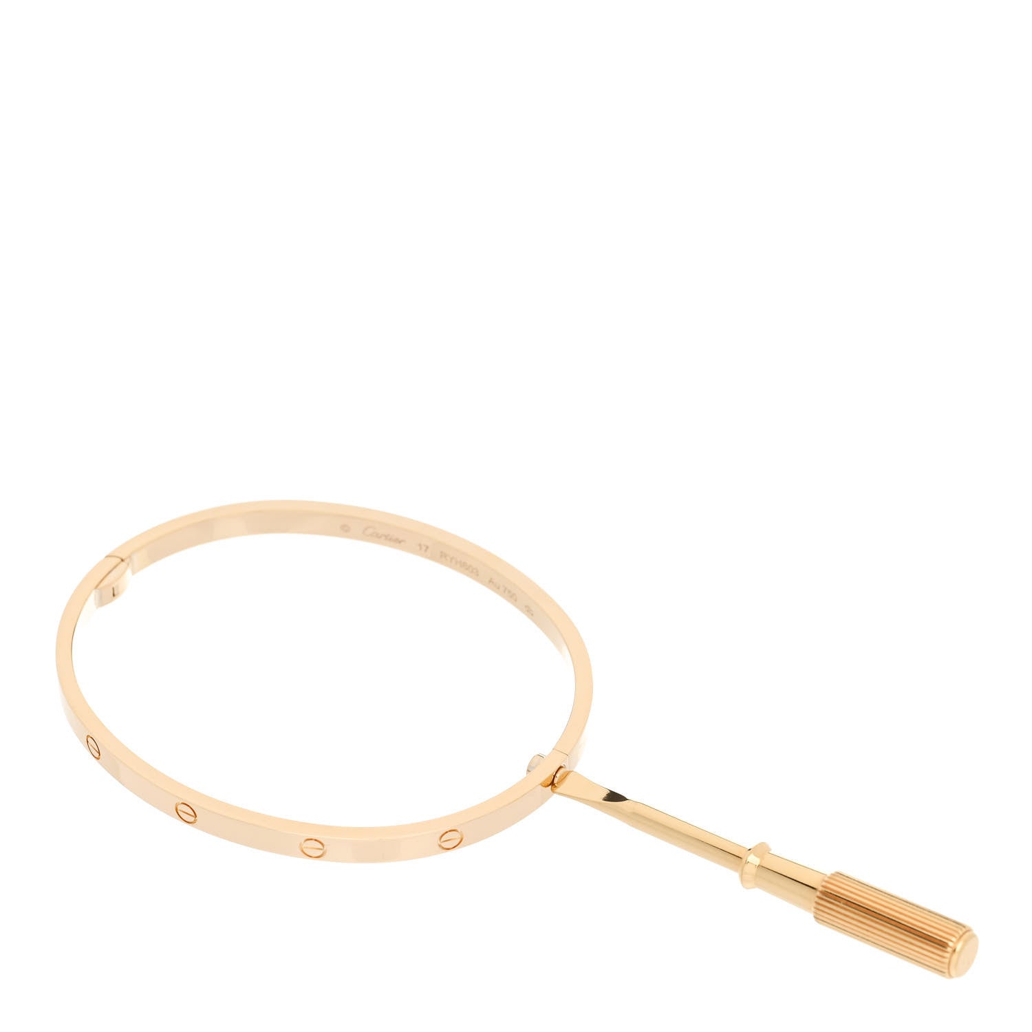 Cartier 18K Yellow Gold Small LOVE Bracelet 17 3 of 5