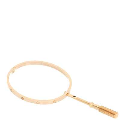 Cartier 18K Yellow Gold Small LOVE Bracelet 17 3 of 5