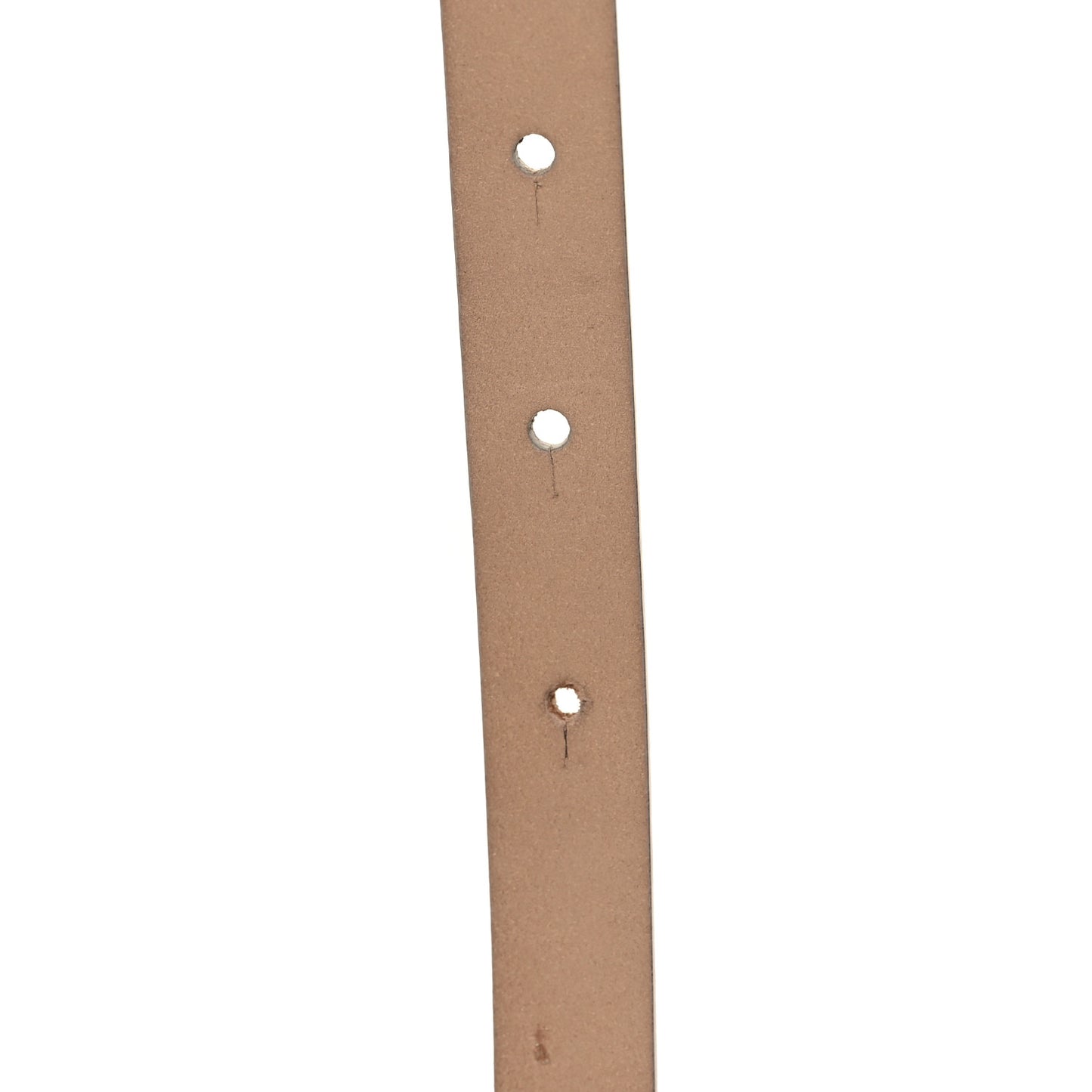 Lambskin CC Logo Skinny Belt 80 32 Ivory