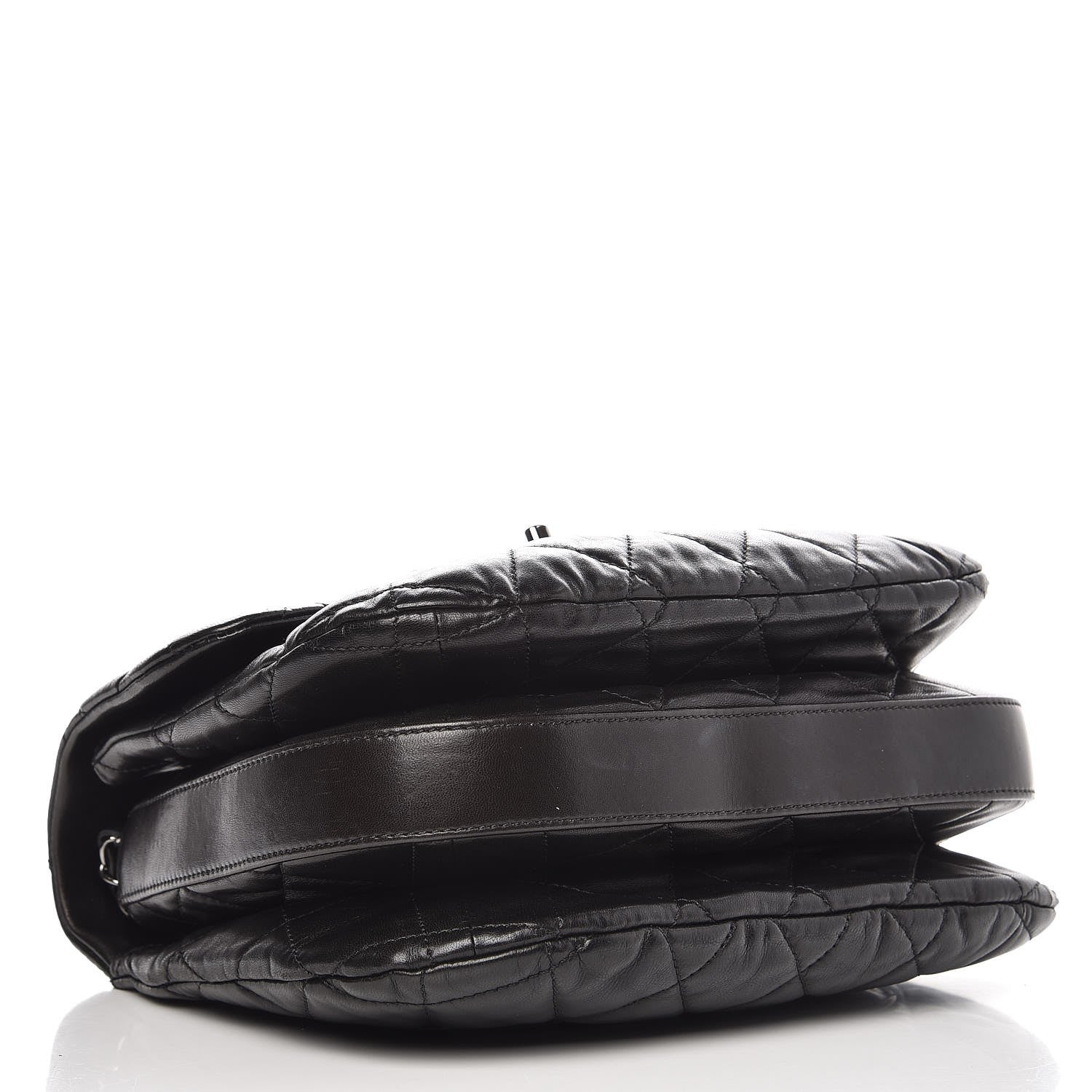 Chanel Lambskin Quilted 3 Large Flap Black 4 of 8