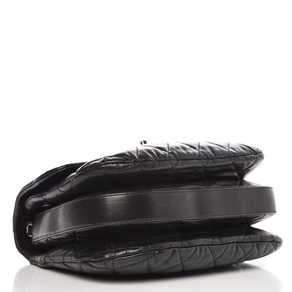 Chanel Lambskin Quilted 3 Large Flap Black 4 of 8