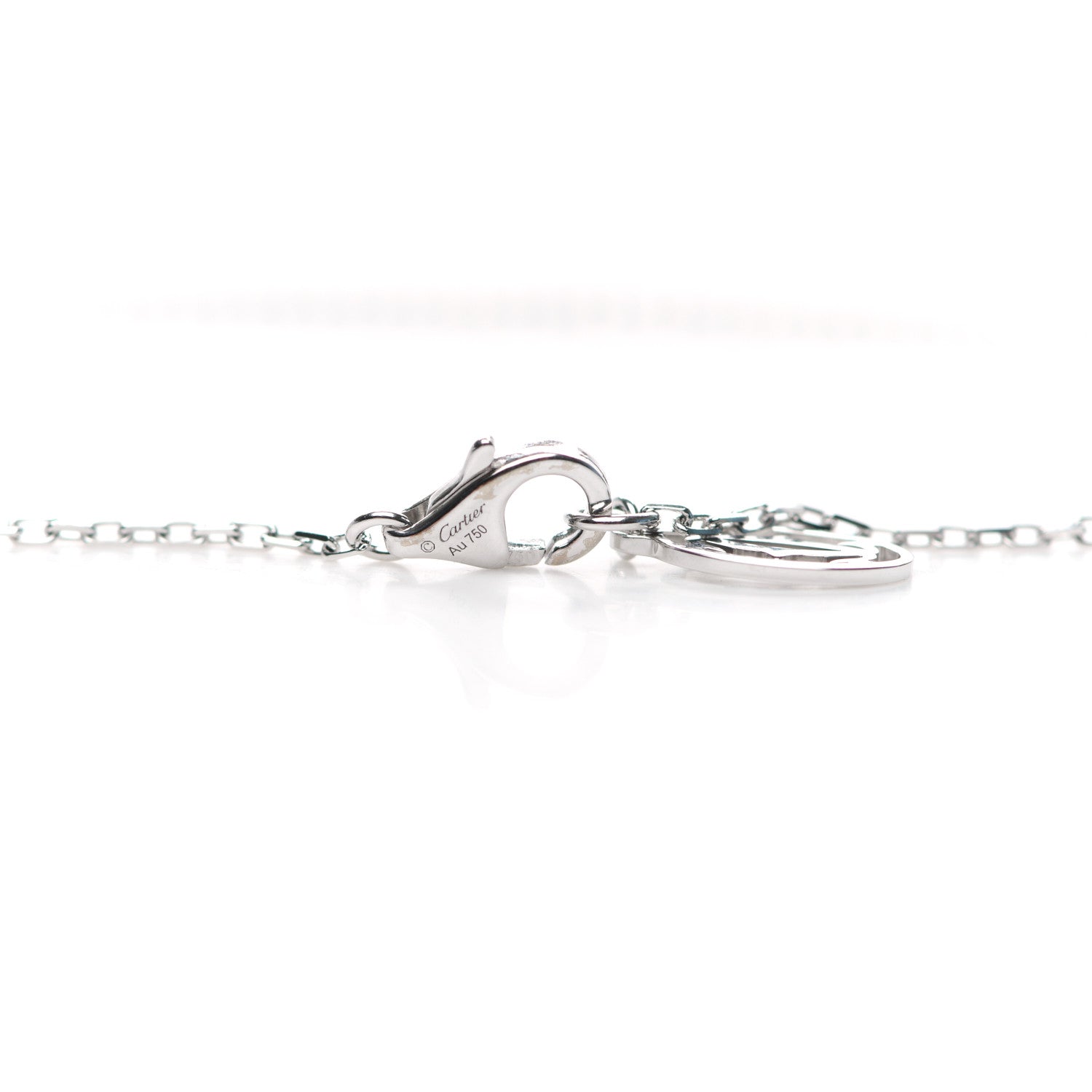 Cartier 18K White Gold Diamond SM D'Amour Pendant Necklace 4 of 7