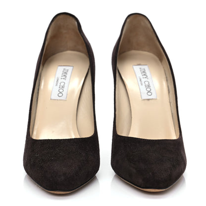 Jimmy Choo Suede Romy 85 Pumps 38 Brown 3 of 10