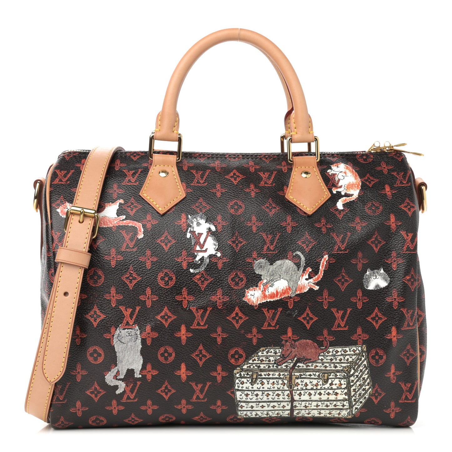 Catogram Speedy Bandouliere 30 Marron