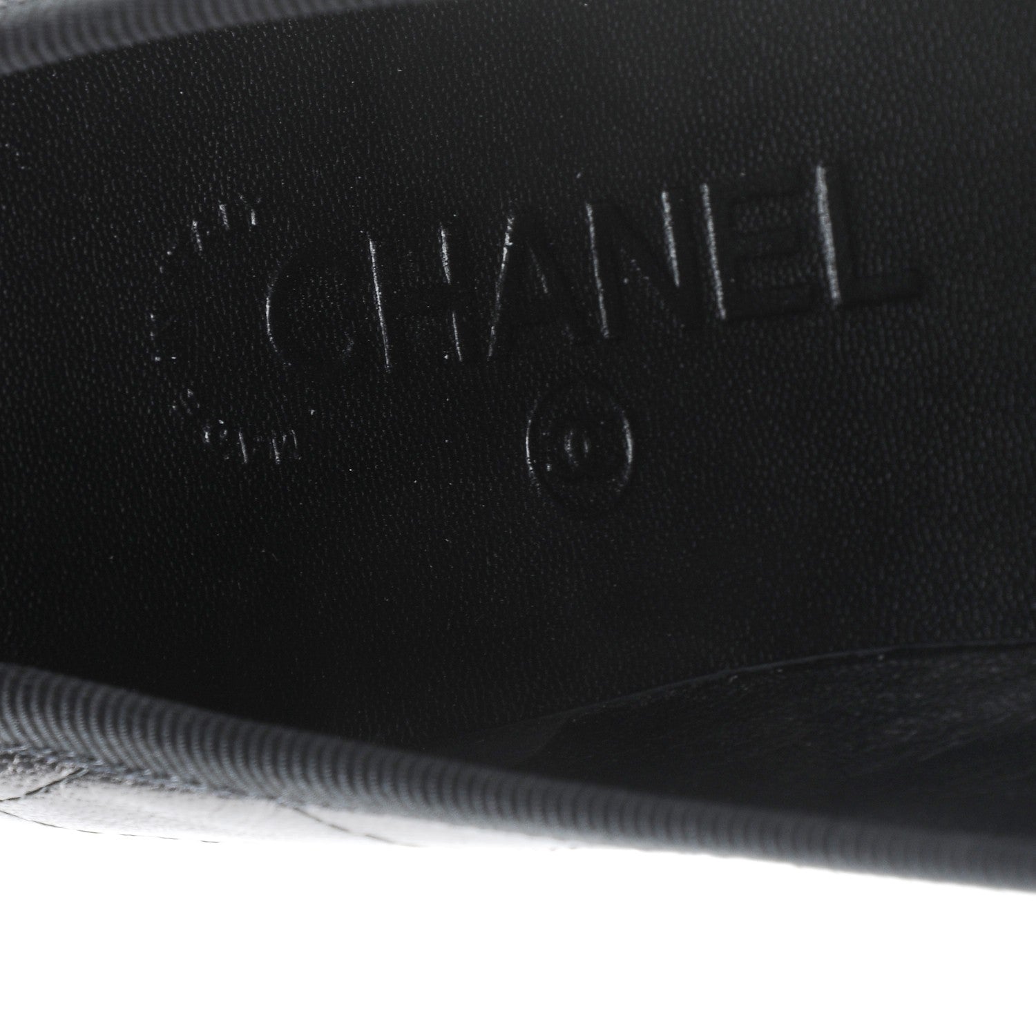 Chanel Lambskin Quilted Cambon Ballerina Flats 38 Black 7 of 9