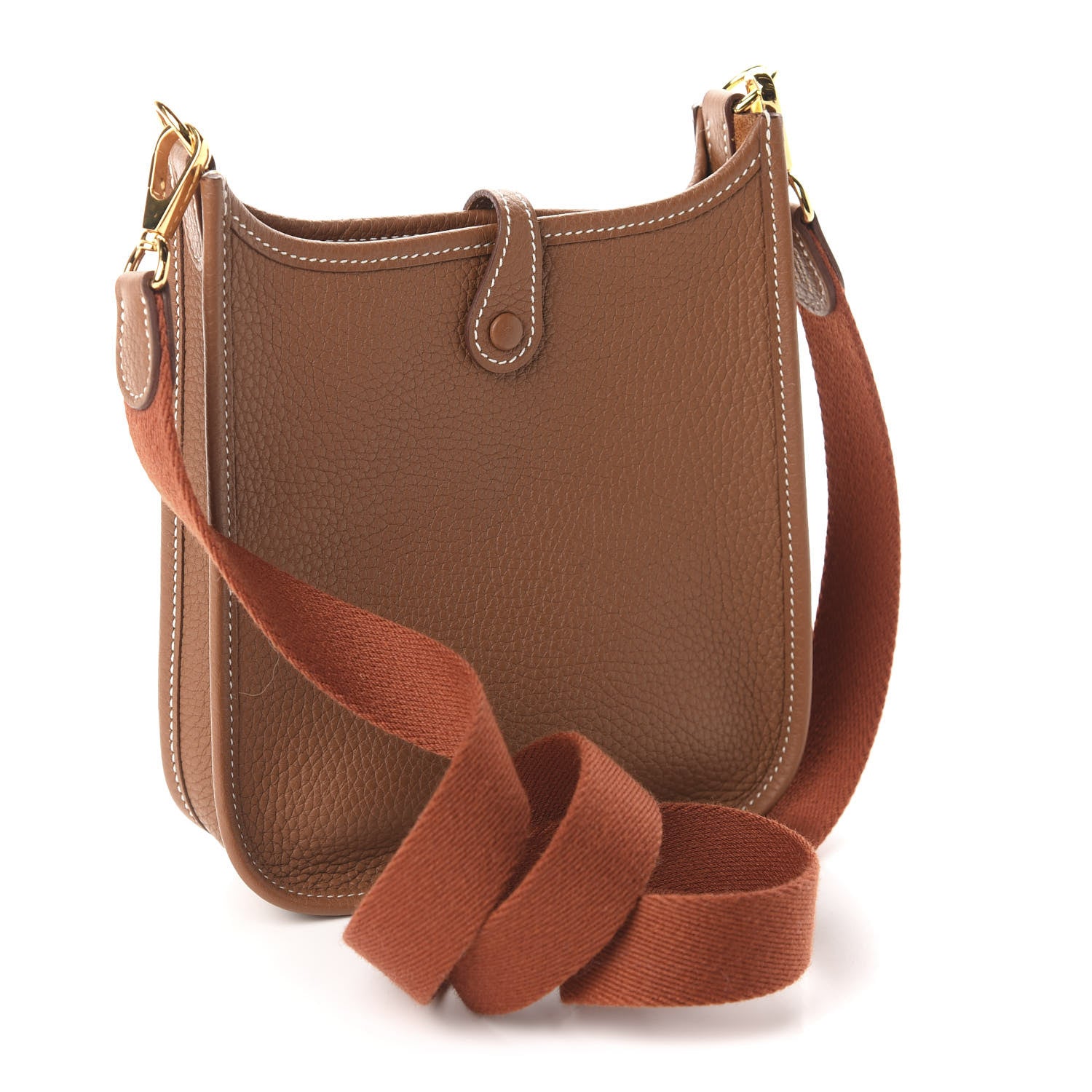 Hermes Taurillon Clemence Amazone Evelyne TPM Gold Cuivre 3 of 11