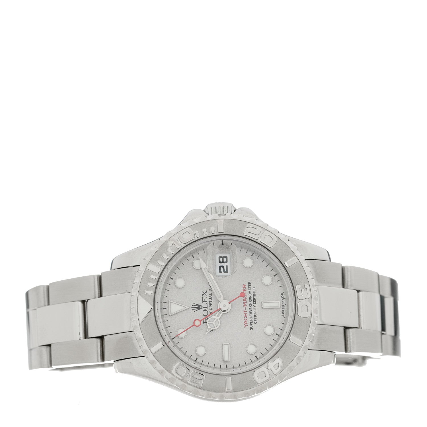 Rolex Stainless Steel Platinum 29mm Yacht-Master Watch Silver 169622 2 of 4