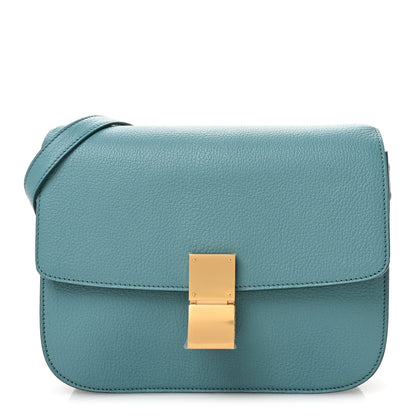 Celine Goatskin Medium Classic Box Flap Bag Antarctic 1 of 12