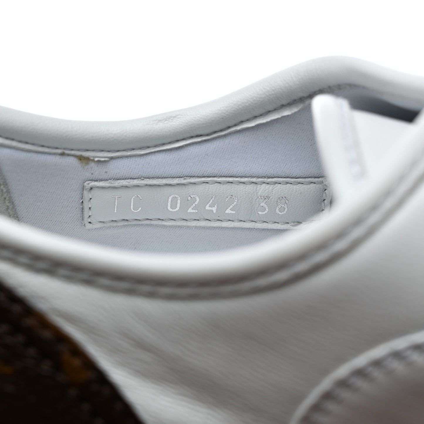 Calfskin Monogram Matchpoint Sneakers 38 White