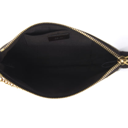 Fendi Zucca Spalmati Vitello Elite Pochette Tobacco Ebano 4 of 10