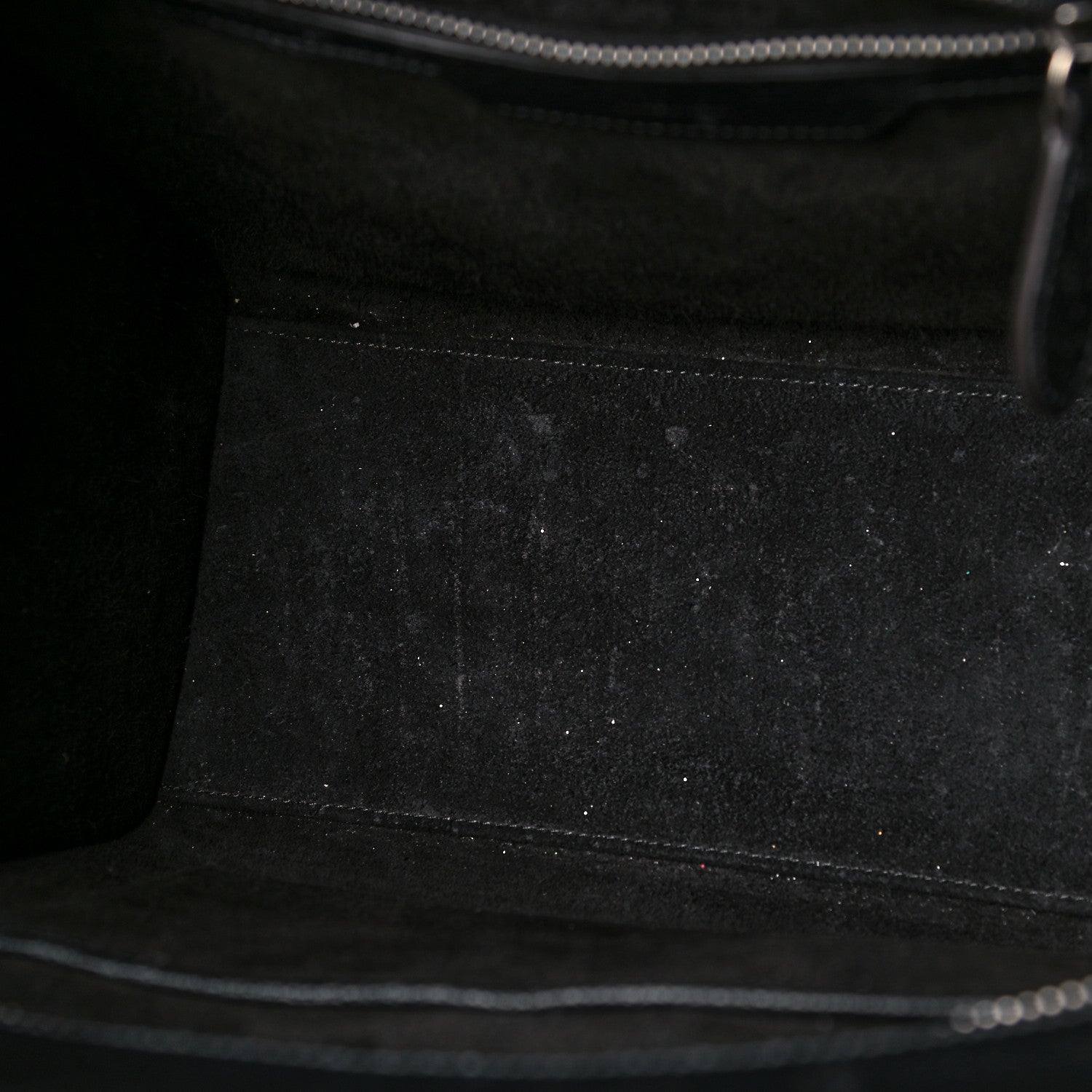 Celine Drummed Calfskin Micro Luggage Black 10 of 12