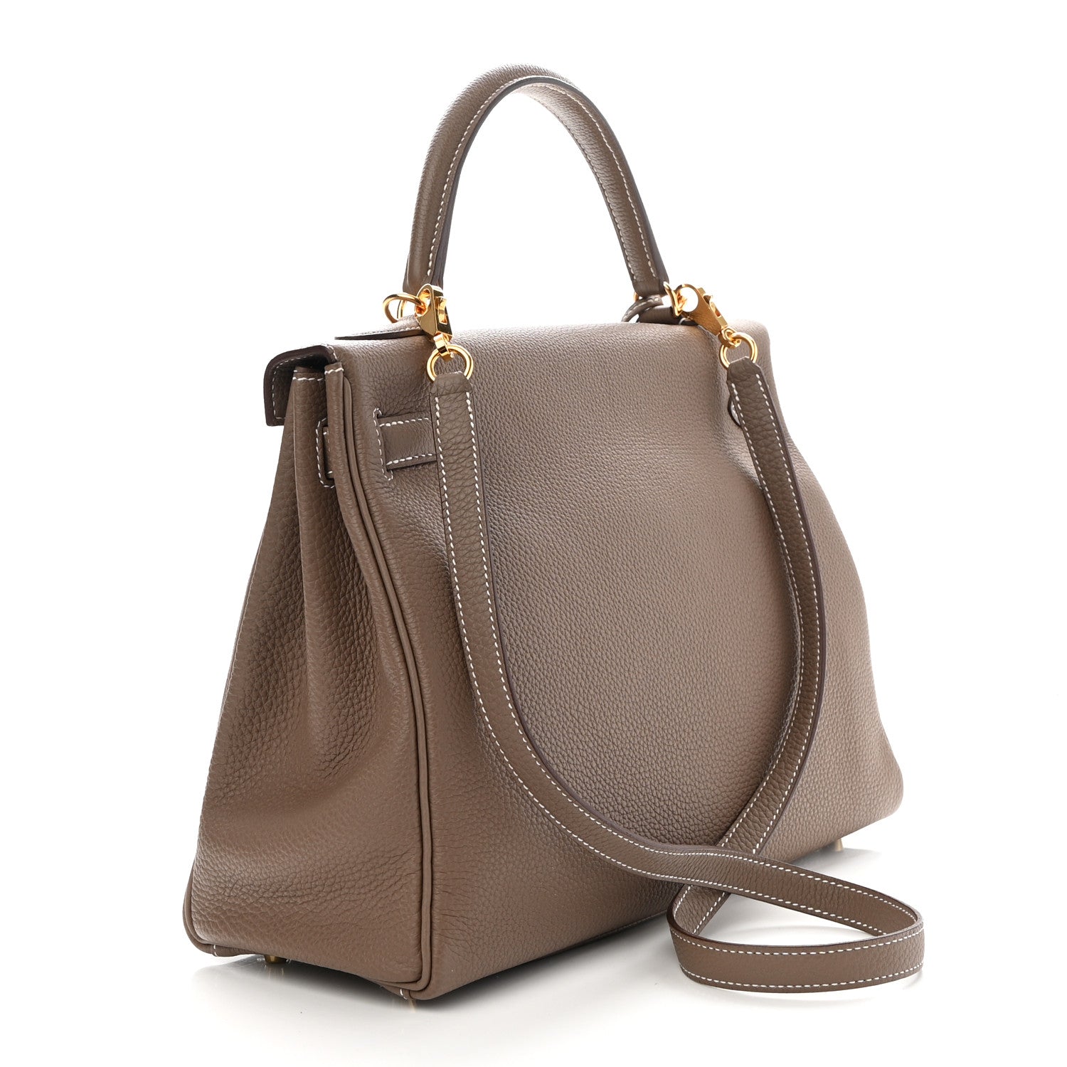 Hermes Togo Kelly Retourne 32 Etoupe 2 of 11