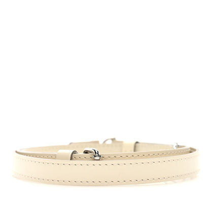 Louis Vuitton Calfskin 16mm Adjustable Shoulder Strap Ivory 2 of 3